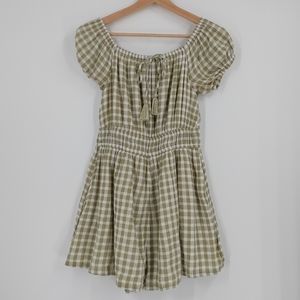 American Eagle Gingham Romper